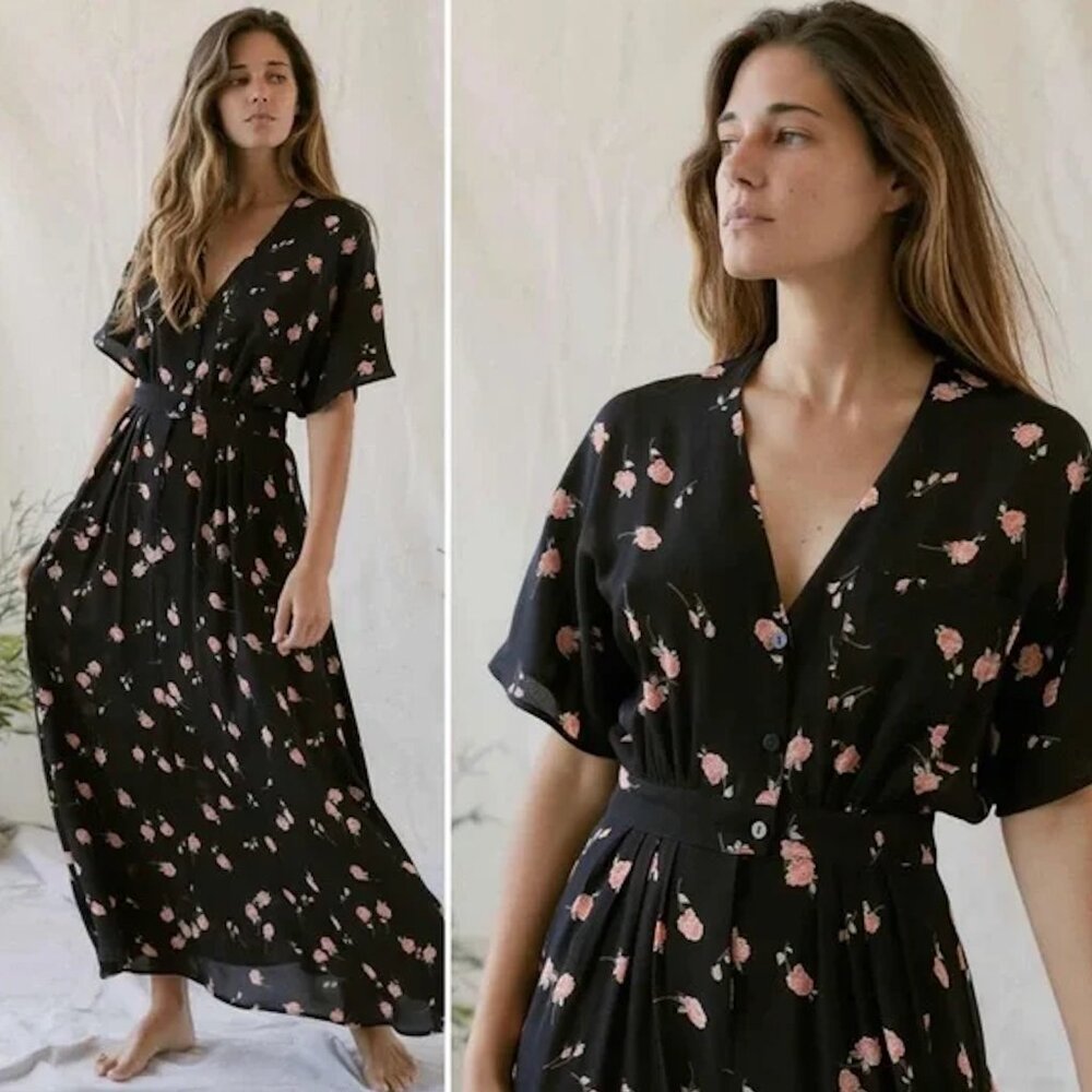 Christy Dawn || The Lottie Dress Coral Bloom XS